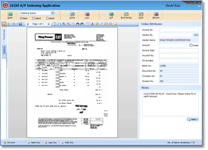 Document Indexing Interface